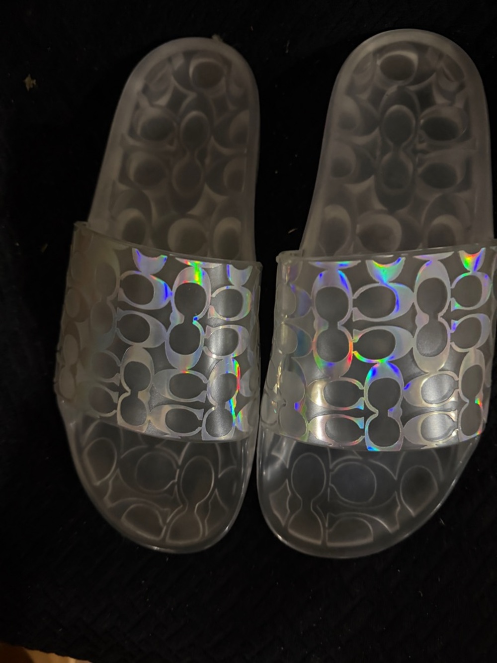 Coach Iridescent Slides- Brand New - Picture 3 of 5